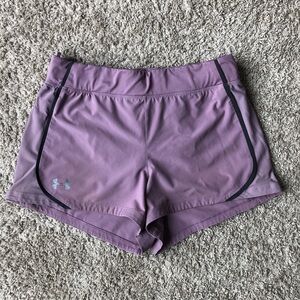 Under Armour HeatGear Purple Running Shorts Women’s Small